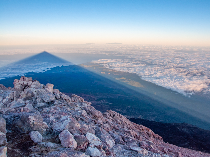 Cień wulkanu El Teide